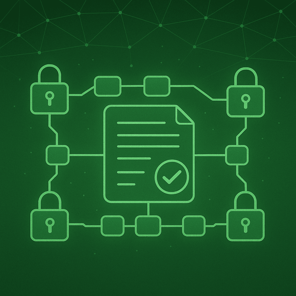 ブロックチェーン技術を活用した契約管理システム